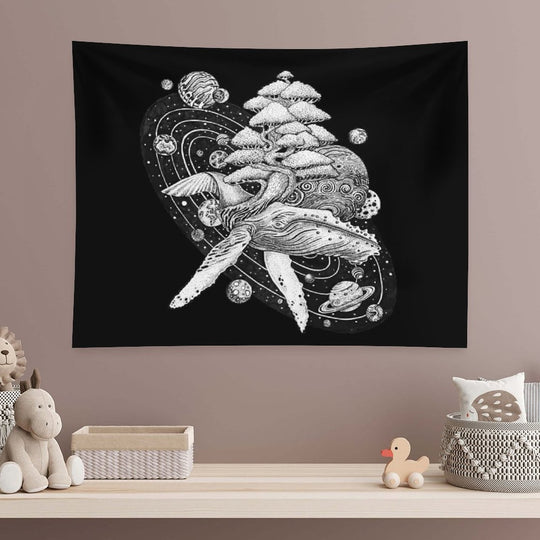 Space Whale Tapestry