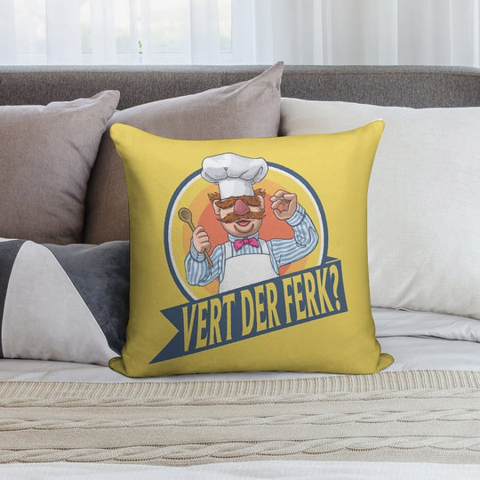 VERT DER FERK Soft Ultra-Soft Texture Throw Pillow