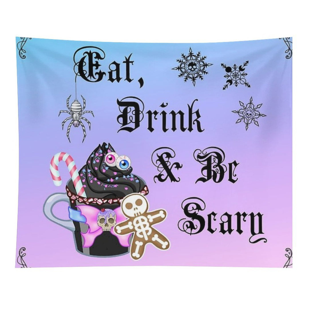 Eat, Drink & Be Scary (Hexmas) Tapestry