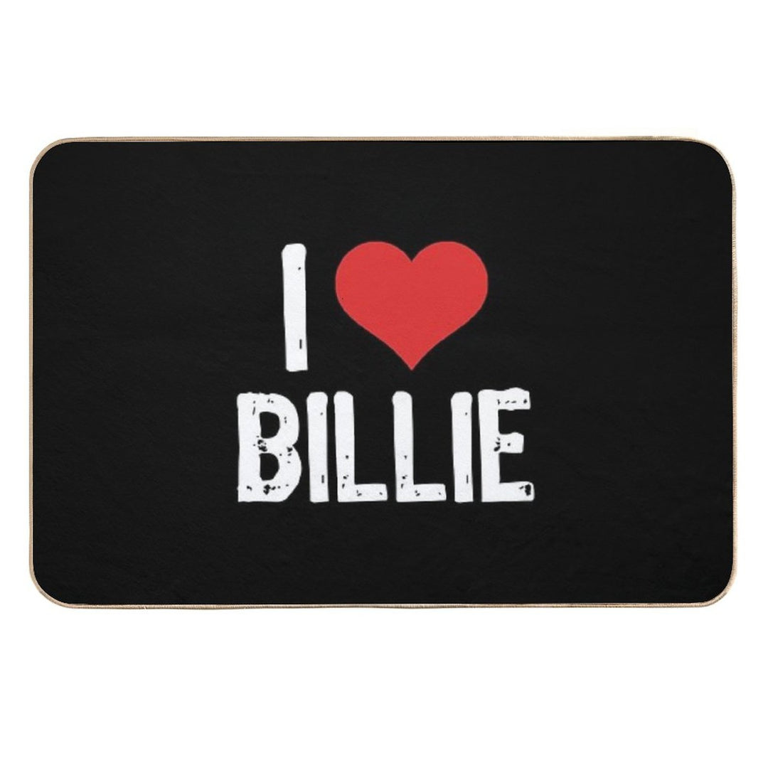 I Love Billie  Odorless Bath Mat