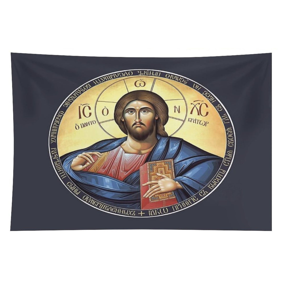 Christ Pantocrator Orthodox Icon Tapestry