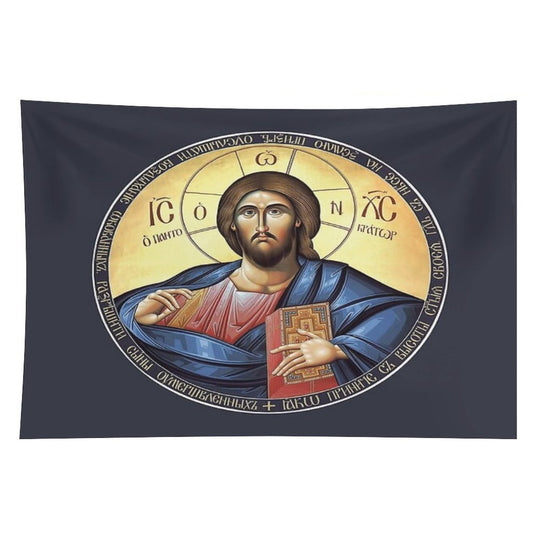 Christ Pantocrator Orthodox Icon Tapestry