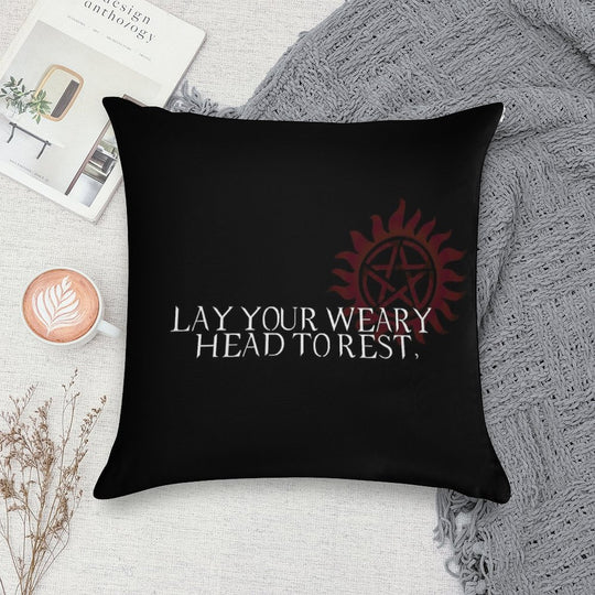 Lay Your Weary Head to Rest Soft Multiple Sizes Throw Pillow