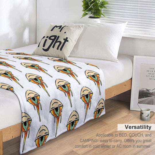 Trippy Eye Plush Throw Blanket