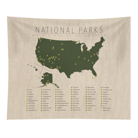 US National Parks Tapestry