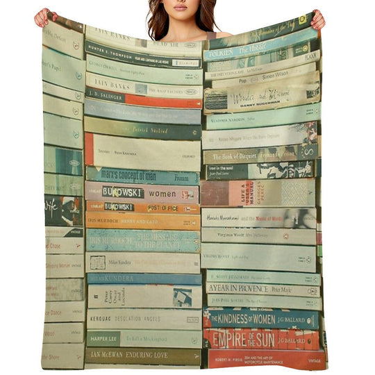 Bookworm Quick-dry Throw Blanket