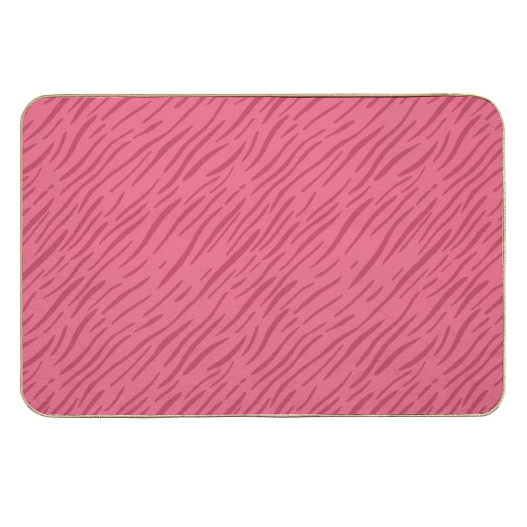 Wavy Stripes - Wavy Stripe Pattern  Eco-Friendly Bath Mat