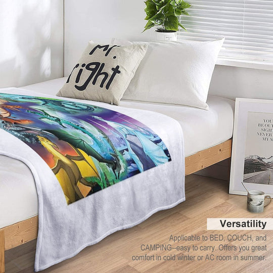 Wings Of Fire T-ShirtWings of Fire All Dragon Series Lightweight Throw Blanket
