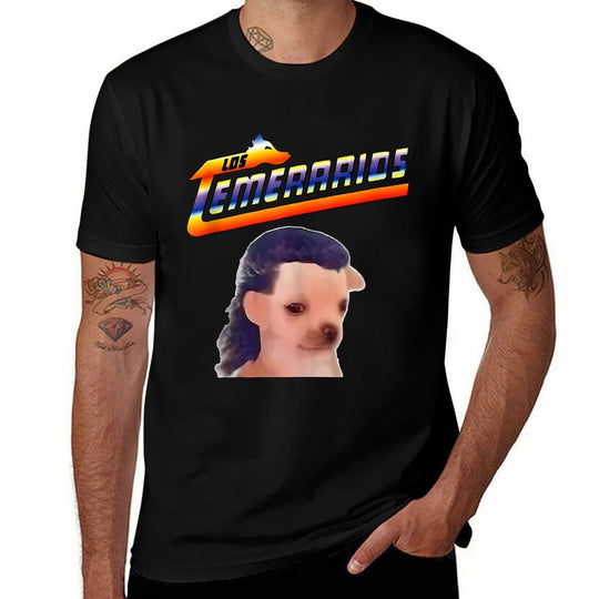 Los Temerarios Funny Dog Meme  Oversized Silhouette T-Shirt