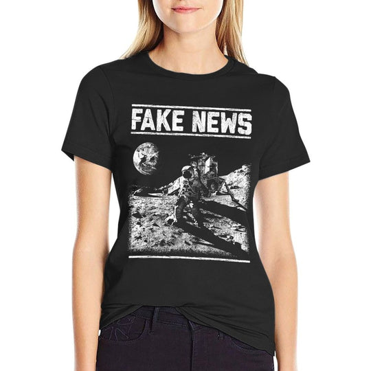 Moon Landing Hoax Apollo 11 1969 Conspiracy Fake  Relaxed-fit T-Shirt