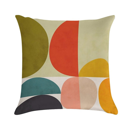Mid Century 3 Soft High-Density Material Throw Pillow