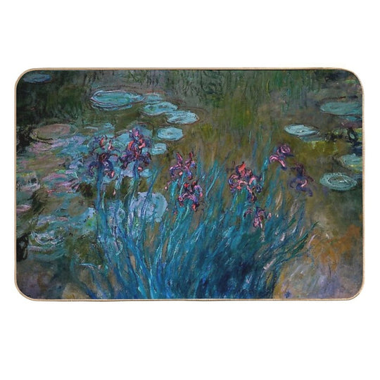Irises And Water Lilies Claude Monet 1917  High-Traffic Bath Mat
