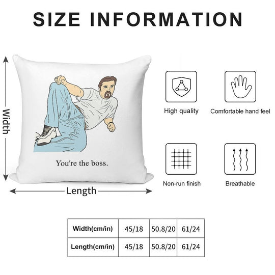 David Brent  You're The Boss Soft Home Decor Throw Pillow