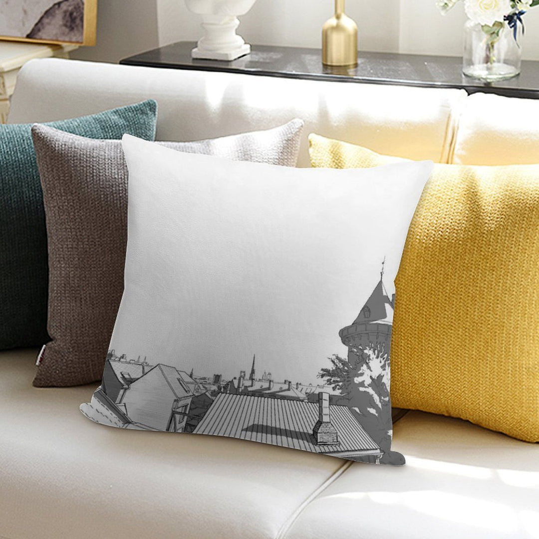 Hometown#1 Soft Decorative Cover Throw Pillow