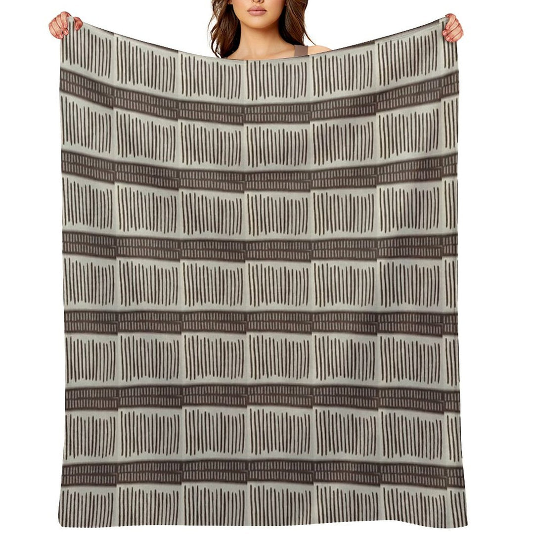 Wood Pattern (Indian Art) Velvety-soft Throw Blanket