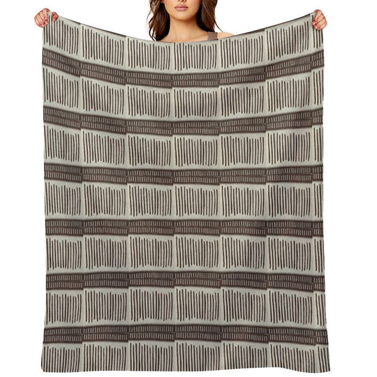 Wood Pattern (Indian Art) Velvety-soft Throw Blanket