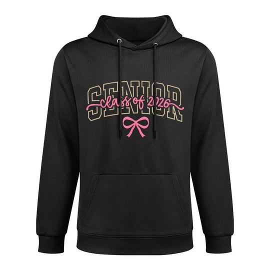 Class of 2026 Pink Coquette Bow Cap Senior 2026 Graduation Durable Construction Hoodie