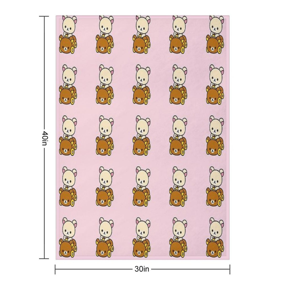 Korilakkuma Driving A Rilakkuma Car Comfort Throw Blanket