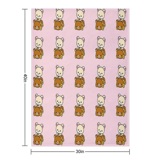 Korilakkuma Driving A Rilakkuma Car Comfort Throw Blanket