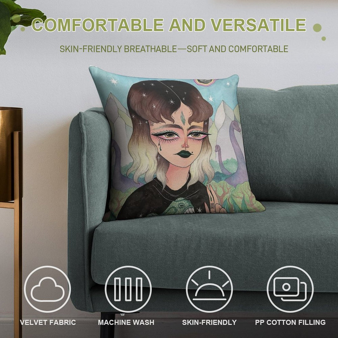 Last Day on Earth Soft Short Plush Fabric Throw Pillow