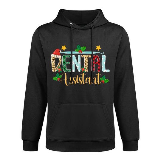 Dental Assistant Christmas Dental Assisting Xmas Party Durable Construction Hoodie