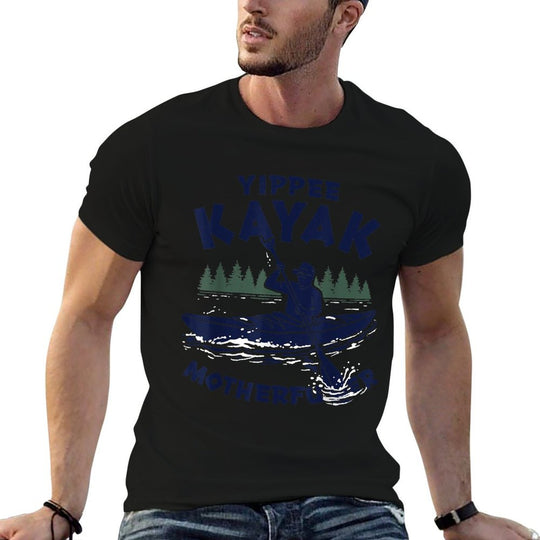 Yippee Kayak Funny Kayaking Lover Kayaker Saying Joke  Cotton T-Shirt