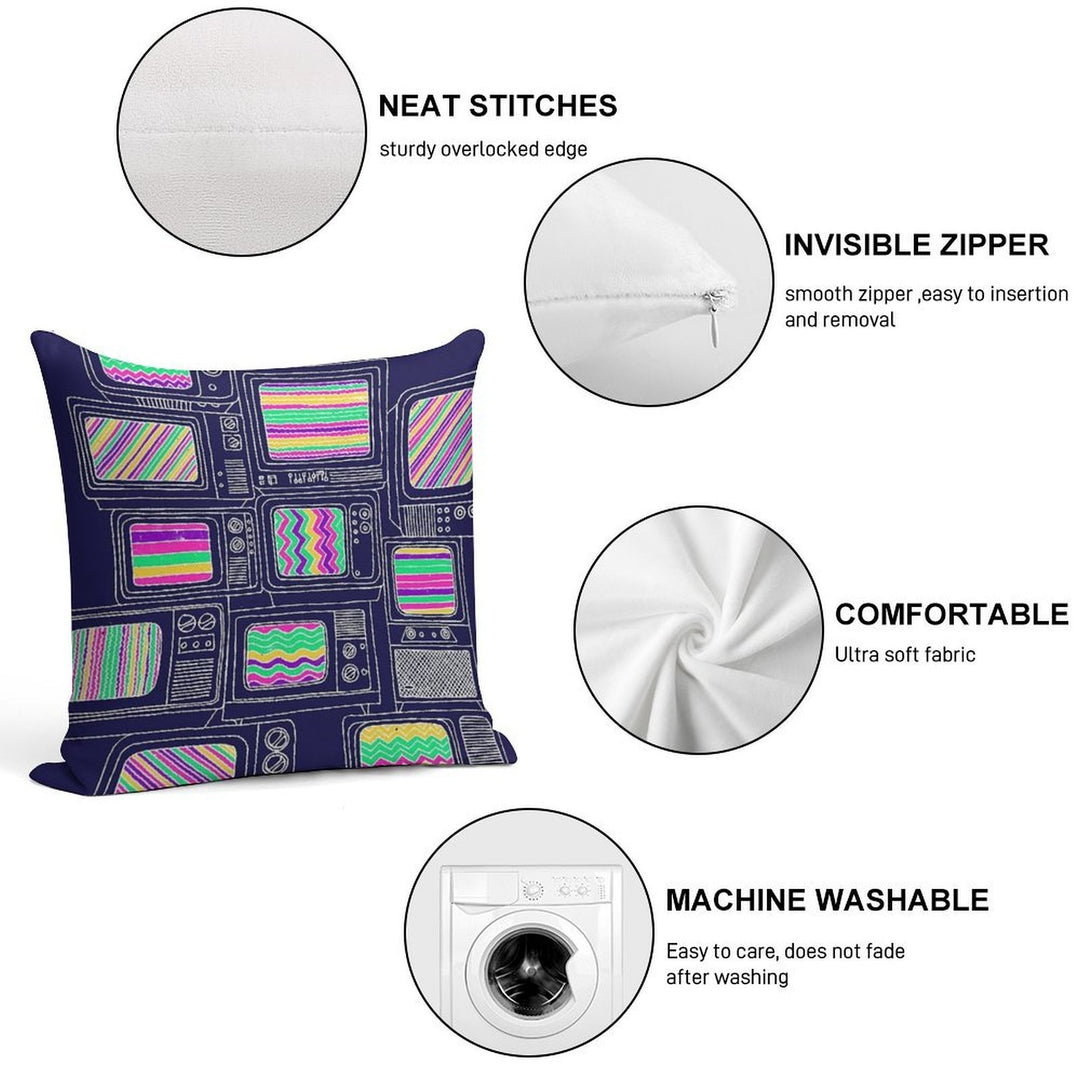 Inteference Soft Anti-Pilling Throw Pillow