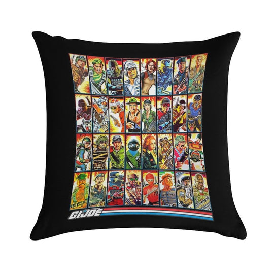 G.I. Joe in The 80s! Soft Luxury Feel Throw Pillow