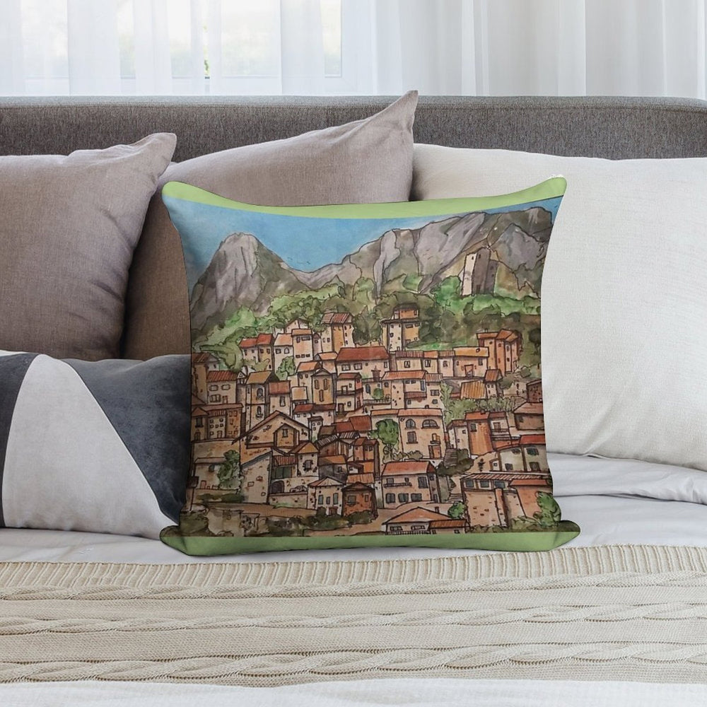 Italian Village Soft Easy Maintenance Throw Pillow