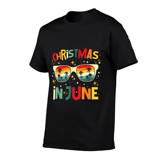 Funny Christmas In June Summer Vacation Beach Party Xmas  Slim-fit Cut T-Shirt