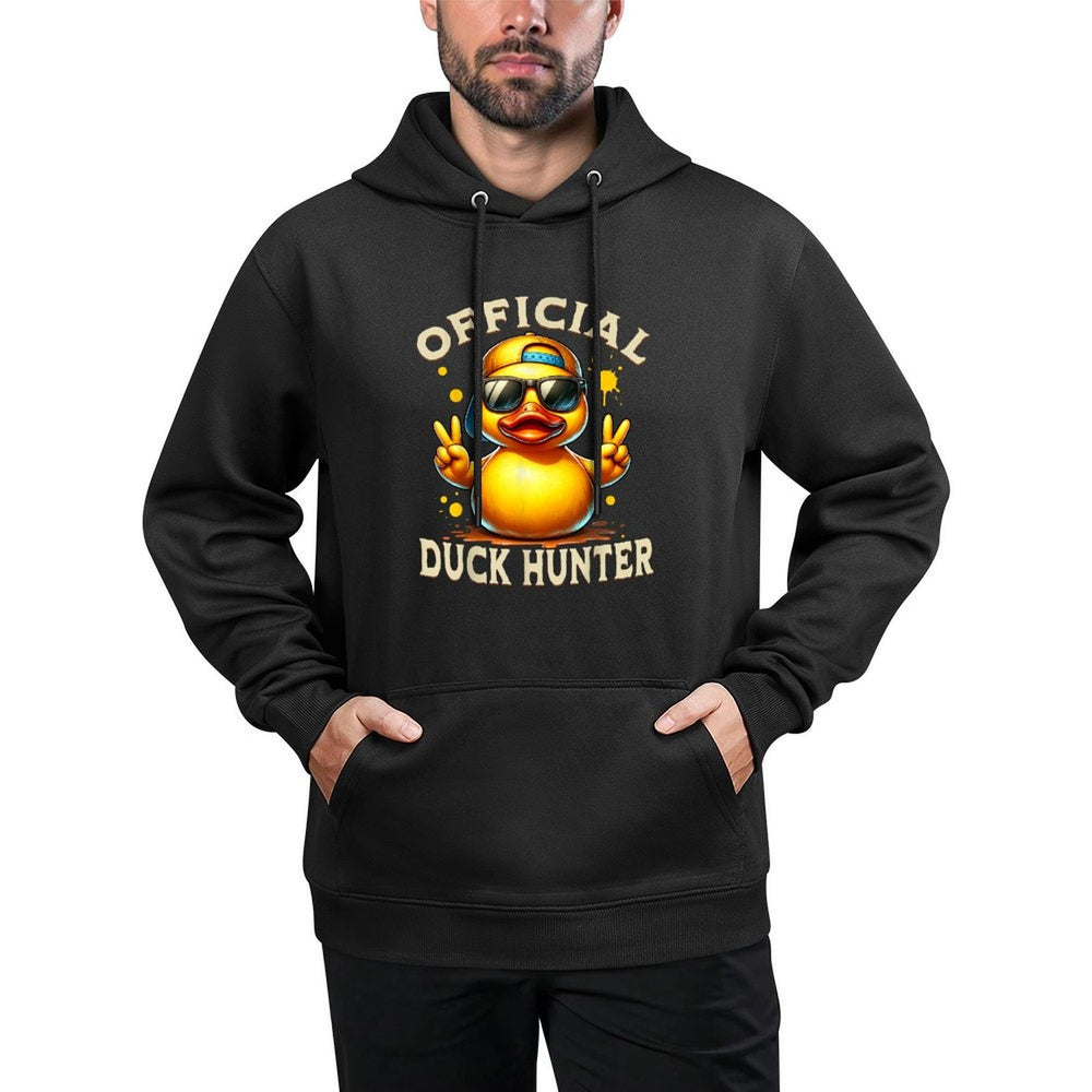 Duck Cruise Boat Funny Rubber Duck Hunting Squad Medium-Weight Fabric Hoodie