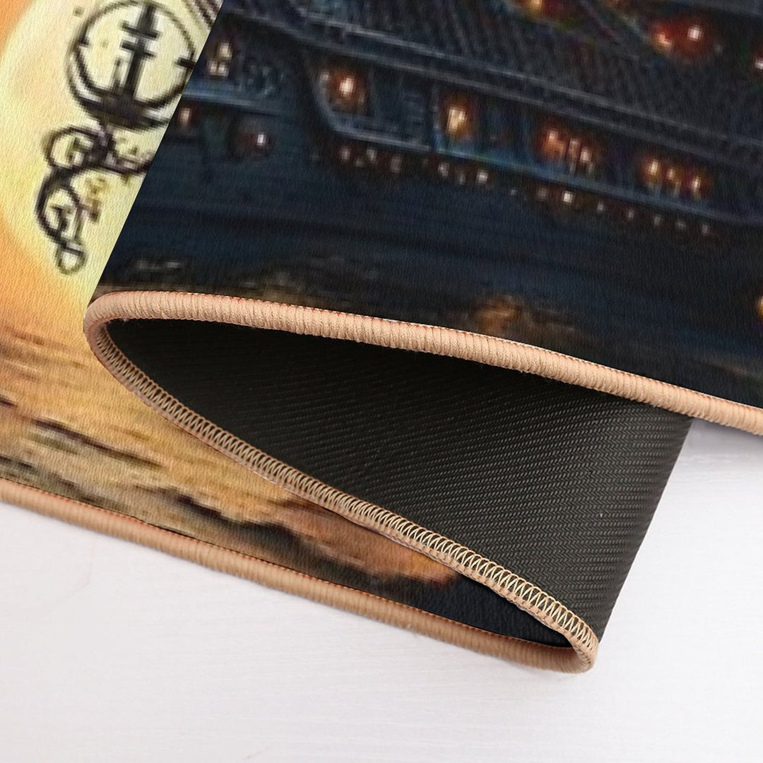 The Black Pearl Ship  Eco-Friendly Bath Mat