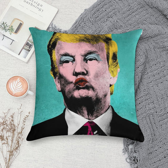 Trump Warhol Soft Anti-Pilling Throw Pillow
