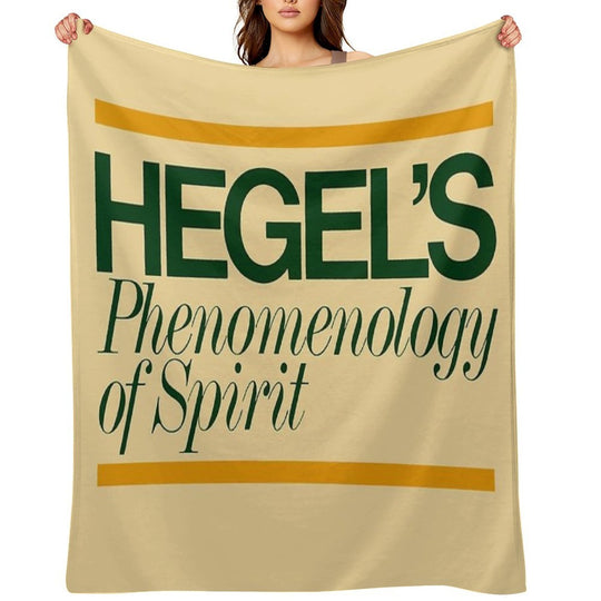 Hegels Phenomenology of Spirit - Book Cover, Aesthetic, Philosophy, Dialectics Comfort Throw Blanket