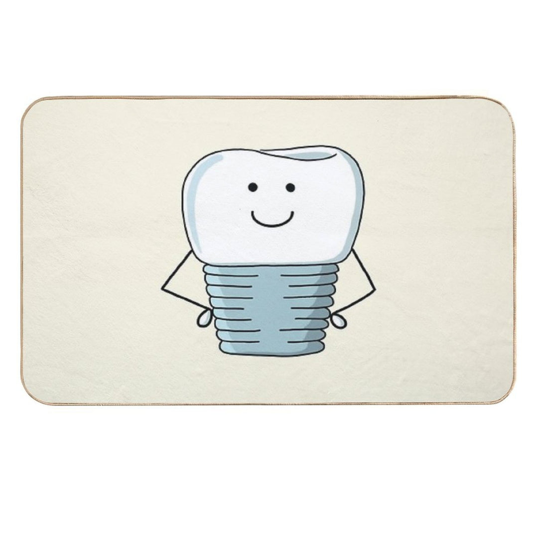 Implant Crown Durable Bath Mat