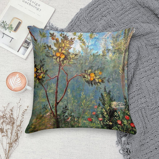 House of Livia Prima Porta Fresco Soft Decorative Cover Throw Pillow
