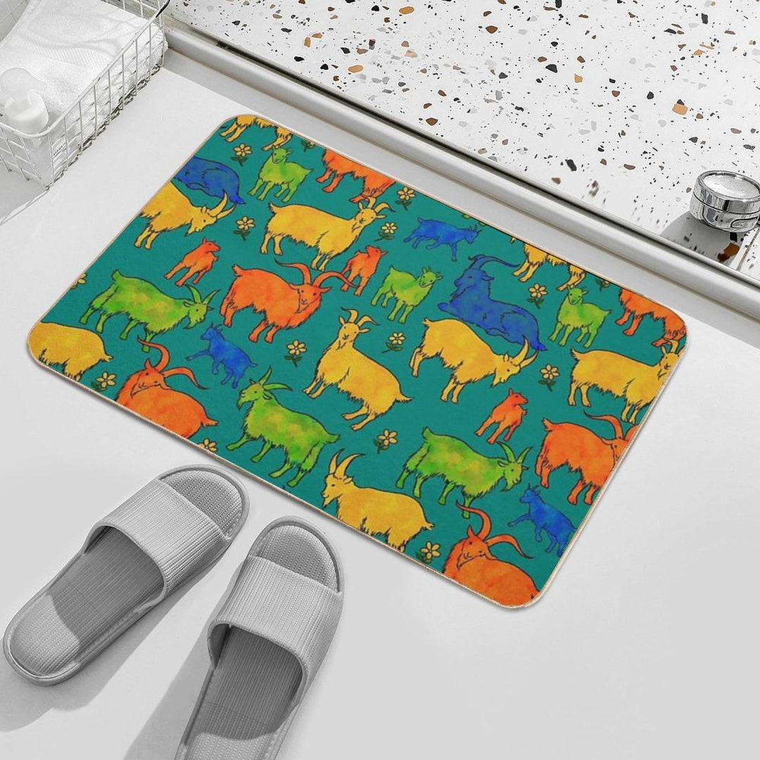 Cyfri'r Geifr  Fade-Resistant Bath Mat