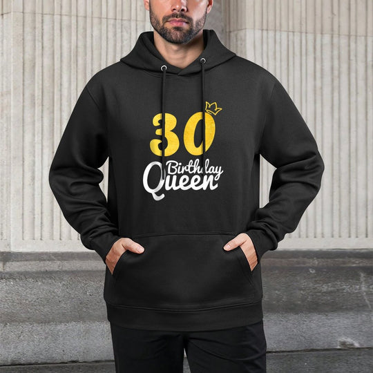 30 Birthday Queen Unique 30 Years Old 30th Birthday Girls Moisture-Wicking Hoodie