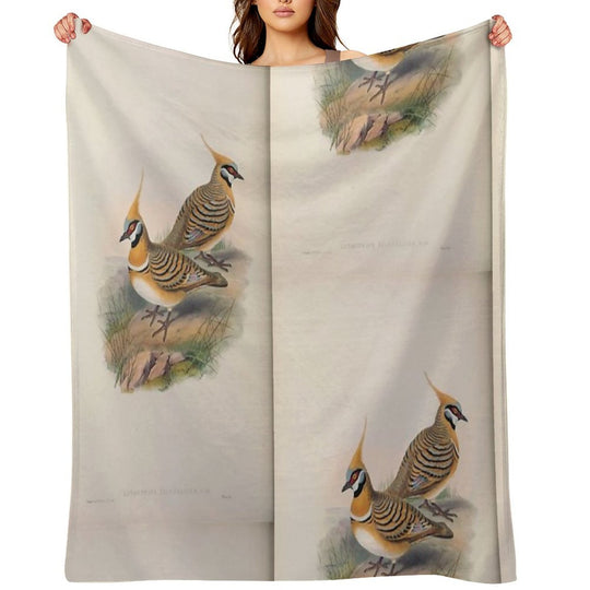 John Gould The Birds of Australia 1869 069 Lophophaps Leucogaster Compact Throw Blanket