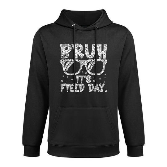 Bruh It&#39;s Field Day Teacher Boys Girls Kids Happy Field Day Medium-Weight Fabric Hoodie