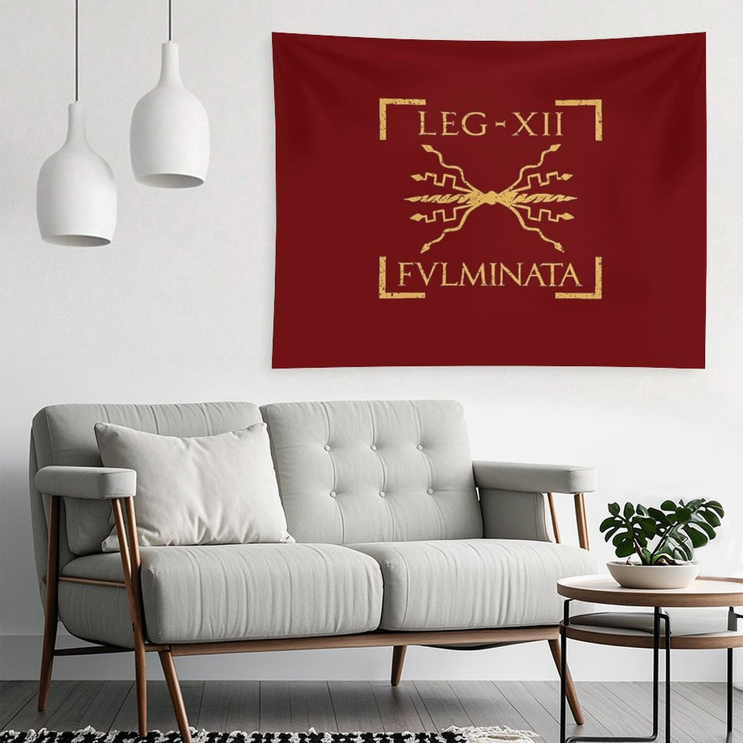Legio XII Fulminata Thunderbolt Emblem Roman Legion Tapestry