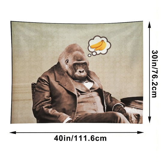 Gorilla My Dreams Tapestry