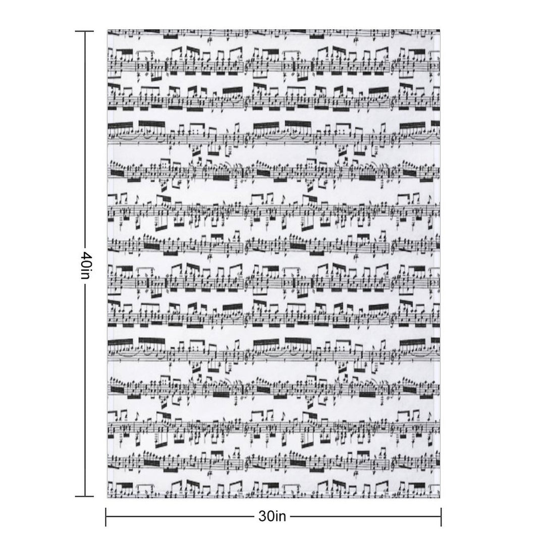 Sheet Music Premium Throw Blanket