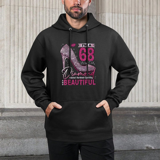 Im A 68 Years Old Diamond, 68 And Fabulous Birthday Women Moisture-Wicking Hoodie