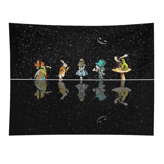 Wonderland Starry Night - Alice In Wonderland Tapestry