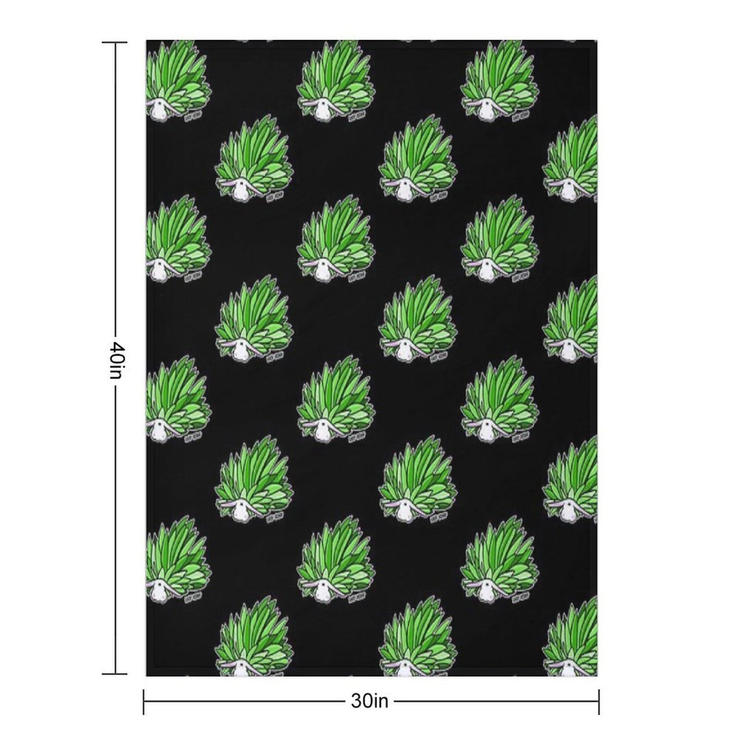 Leaf Sheep Ocean Sea Slug Cute Marine Life Biology Kawaii Graphic Velvety-soft Throw Blanket
