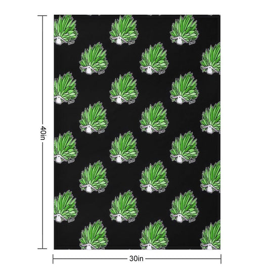 Leaf Sheep Ocean Sea Slug Cute Marine Life Biology Kawaii Graphic Velvety-soft Throw Blanket