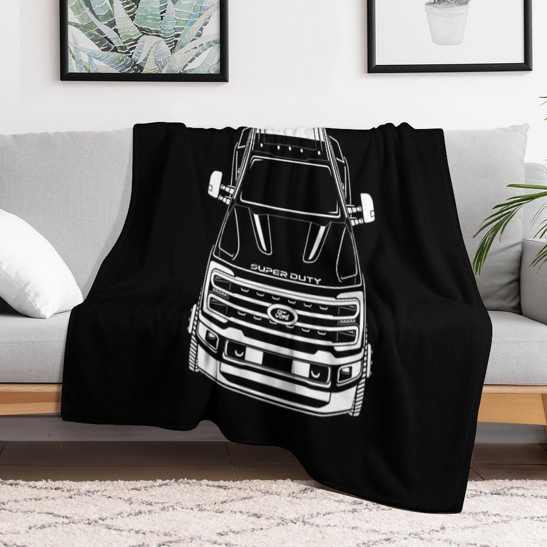 F350 Super Duty 2023-2024 Anti-pilling Throw Blanket