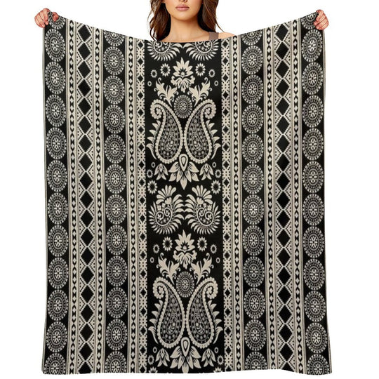 Wallpaper Pattern Eco-conscious Throw Blanket
