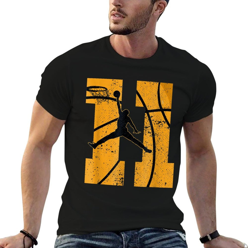 11th Birthday Basketball Party 11 Yr Eleven Years Old 11yr  Quick-drying T-Shirt